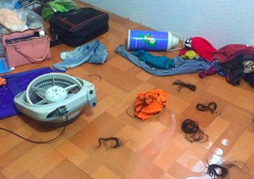 Thiếu phụ bị 3 phụ nữ xé quần áo đánh ghen 'oan' Hiện trường vụ đánh ghen tại nhà chị Hằng gần một tháng trước