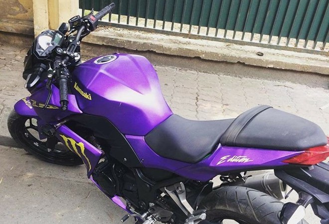 Xin lái thử motor phân khối lớn, kẻ lạ mặt phóng xe đi thẳng Chiếc xe máy phân khối lớn của anh Vinh trước khi bị mất cắp. Ảnh: NVCC