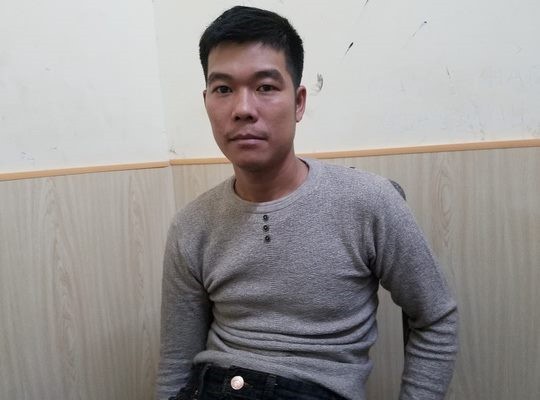 Bắt nghi can giết, đốt xác nữ chủ tiệm làm tóc Nghi can Vũ Thế Thùy. Ảnh: C.A