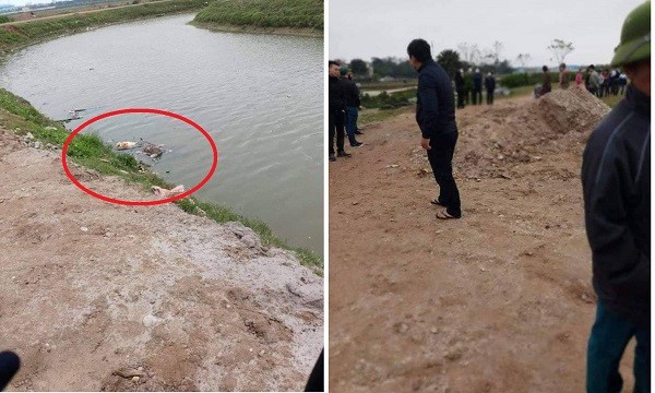 Điều tra vụ thi thể bị trói tay trôi trên sông ở Vĩnh Phúc Hiện trường vụ việc thi thể bị trói tay trôi sông