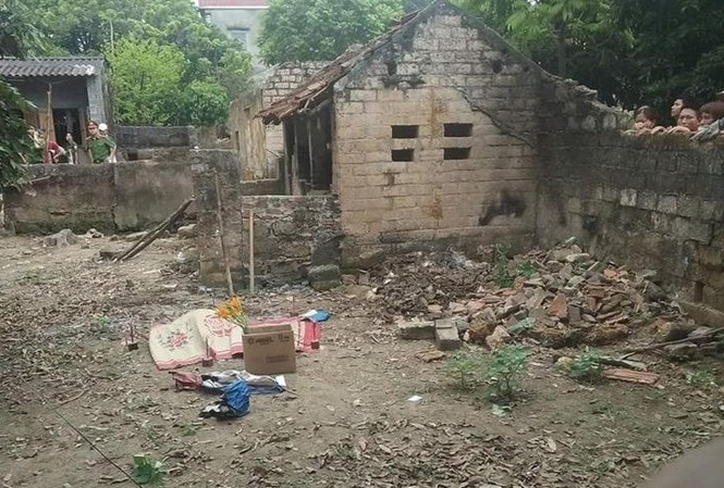 Bác họ giết bé trai vùi dưới đống gạch có tiền sử tâm thần? Hiện trường phát hiện thi thể cháu bé