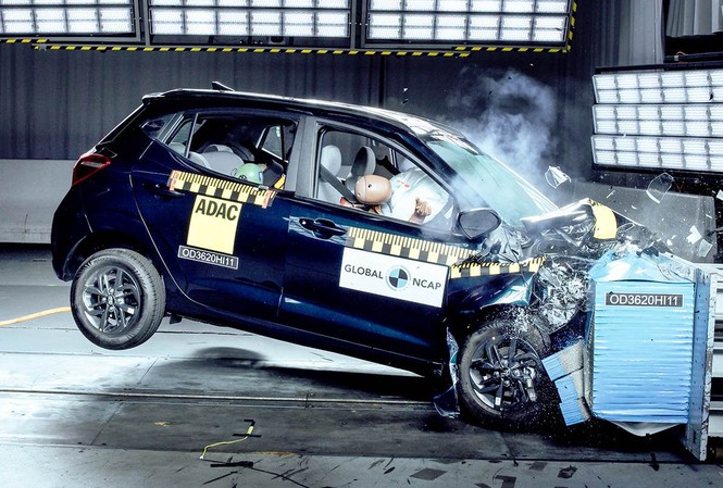 Hyundai Grand i10 chỉ đạt 2 sao về an toàn tại Ấn Độ Hyundai Grand i10 chỉ đạt 2 sao về an toàn tại Ấn Độ