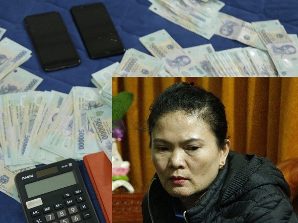 Bắt giữ 8 đối tượng trong đường dây lô đề ở Hà Tĩnh Đối tượng Bùi Thị Hà Lan cùng tang vật