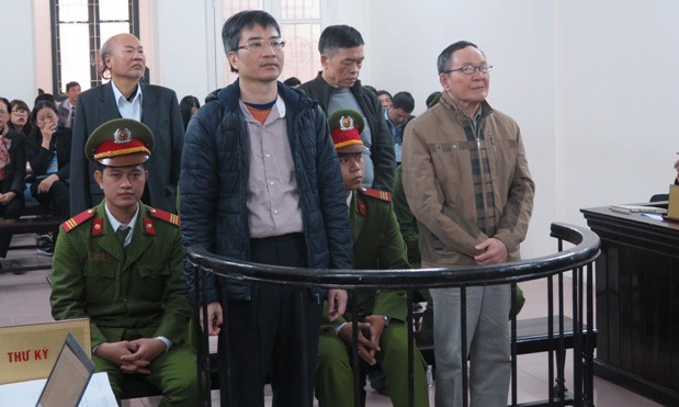 Giang Kim Đạt bị đề nghị mức án tử hình Các bị cáo trước vành móng ngựa.