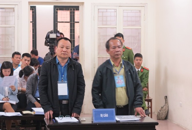Nguyên giám đốc cho thuê tài chính BIDV lĩnh án Các bị cáo tại tòa.