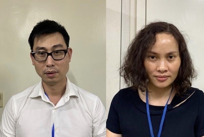 Câu kết nâng khống thiết bị, lừa đảo bệnh nhân ở Bệnh viện Bạch Mai Các bị can Tuấn, Huyền.