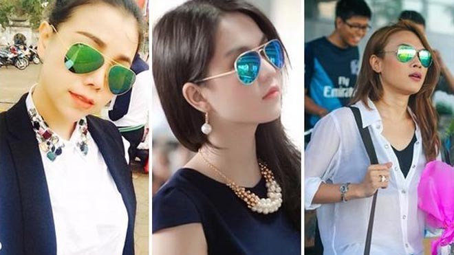 Sao Việt sành điệu với kính tráng gương Sao Việt sành điệu với kính tráng gương
