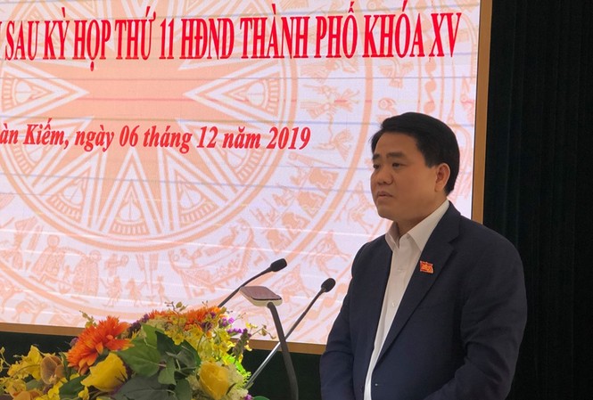 Chủ tịch Hà Nội: 'Không để cho công ty nào vào đây làm trò đùa' Chủ tịch UBND thành phố Hà Nội Nguyễn Đức Chung