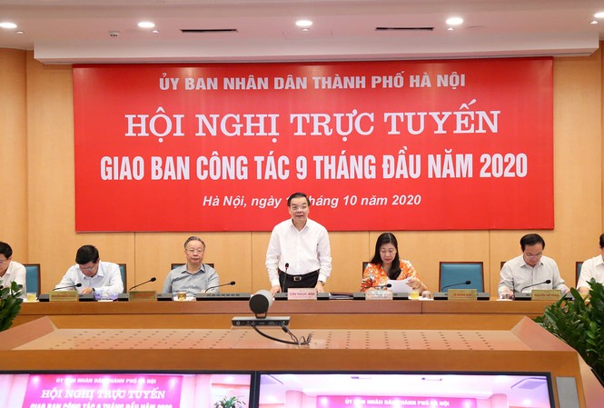 Chủ tịch Hà Nội Chu Ngọc Anh: Chú ý từ những việc nhỏ như cây xanh, diện mạo đô thị Chủ tịch UBND thành phố Hà Nội Chu Ngọc Anh phát biểu tại Hội nghị