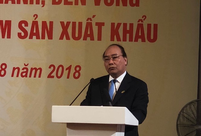 10 năm tới, Việt Nam phải trở thành trung tâm toàn cầu về đồ gỗ Thủ tướng Nguyễn Xuân Phúc phát biểu tại hội nghị