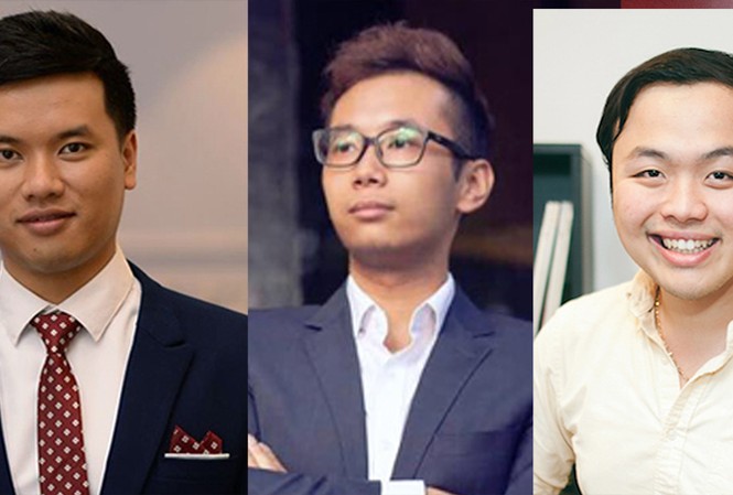 Người trẻ 'đi để trở về', đóng góp cho quê hương Đặng Hoàng Vũ, Lê Thái Sơn, Châu Thanh Vũ (lần lượt từ trái qua) - những người đi để trở về xây dựng quê hương