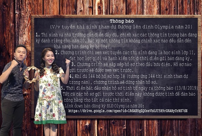Xôn xao thông tin tuyển thí sinh Đường lên đỉnh Olympia năm thứ 20 Xôn xao thông tin tuyển thí sinh Đường lên đỉnh Olympia năm thứ 20
