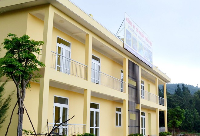 Dự án của nước ngoài trên 'yết hầu' đèo Hải Vân Nhà điều hành dự án. Ảnh: Nam Cường.