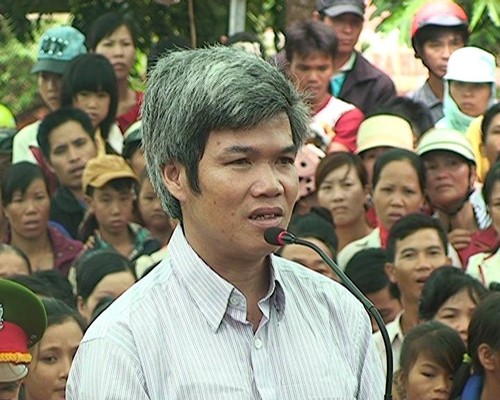 Tử hình kẻ trộm ngan, giết 2 cháu bé Đối tượng Vi Bế Ngoạt tại phiên tòa. Ảnh: VOV