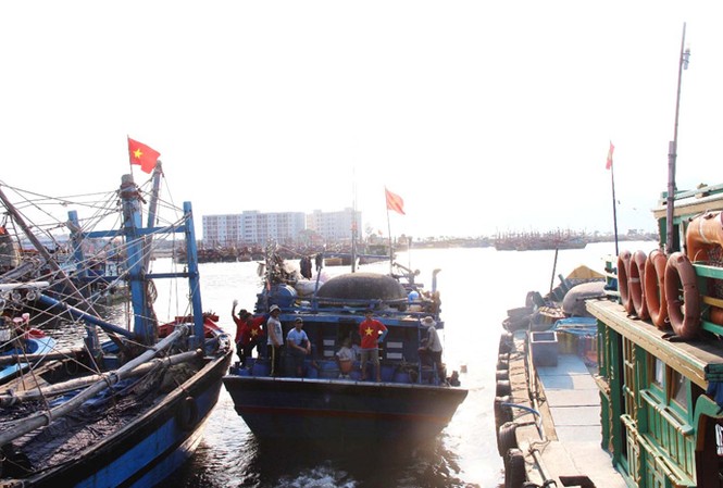 Hàng trăm ngư dân Đà Nẵng đồng loạt ra khơi Hàng trăm ngư dân Đà Nẵng đồng loạt ra khơi