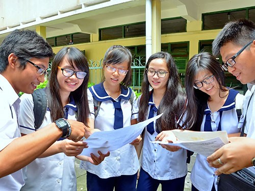 Hàng trăm học sinh Quảng Bình đạt 9,5 điểm môn Sử Thí sinh dự thi tốt nghiệp THPT tại TP HCM. Ảnh: Người Lao Động