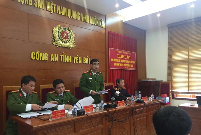 Công bố kết quả điều tra vụ bắn chết Bí thư Tỉnh ủy Yên Bái Đại tá Phạm Ngọc Thắng - Phó Giám đốc công an tỉnh Yên Bái bắt đầu buổi họp báo.