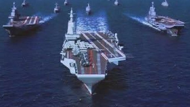 Vì sao Trung Quốc đẩy nhanh tốc độ phát triển tàu sân bay Tàu sân bay thứ 3 của Trung Quốc. Ảnh: Tập đoàn công nghiệp nặng đóng tàu Trung Quốc (CSIC)