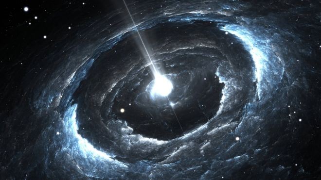 Bí ẩn phát xạ vô tuyến cách Trái Đất 1,5 tỷ năm ánh sáng Ảnh: BBC