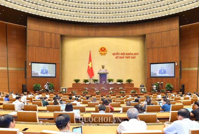 Tuần tới, Quốc hội thảo luận về kinh tế - xã hội Phiên làm việc tại Hội trường Quốc hội, chiều 24/5.