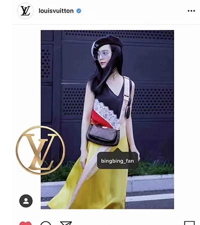 Bị khán giả phản đối, Louis Vuitton gỡ ảnh quảng cáo chụp Phạm Băng Băng Nhà mốt đăng ảnh Phạm Băng Băng đeo mẫu túi mới trên Instagram.
