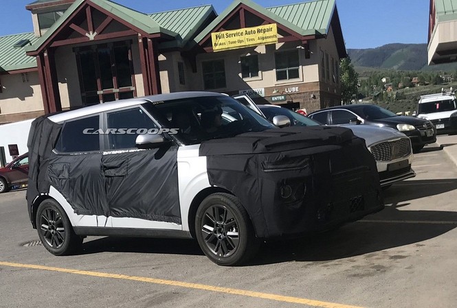 Kia Soul 2019 lộ ảnh chạy thử trên đường phố ở Mỹ KIA Soul 2019 lộ ảnh chạy thử trên đường phố