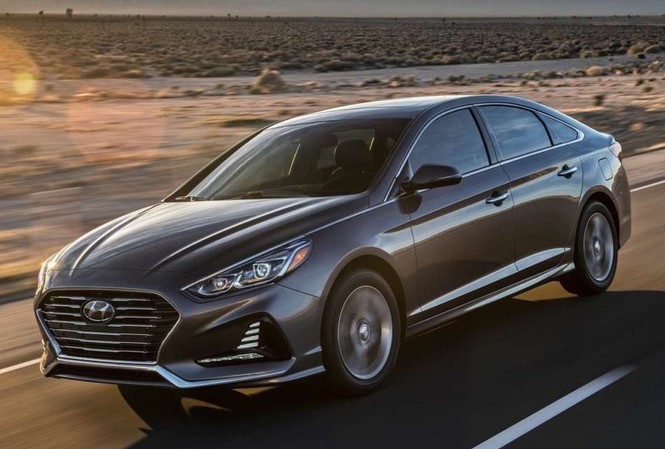 Xe Nhật, Hàn áp đảo bảng xếp hạng an toàn tại Mỹ Hyundai Sonata - một mẫu xe Hàn đạt mức Top Safety Pick+.