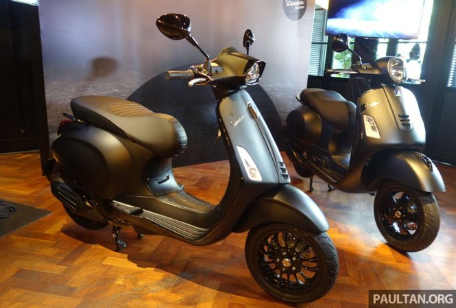 Vespa bản đen mờ có giá bán từ 100 triệu đồng tại Malaysia Vespa bản đen mờ có giá bán từ 100 triệu đồng tại Malaysia