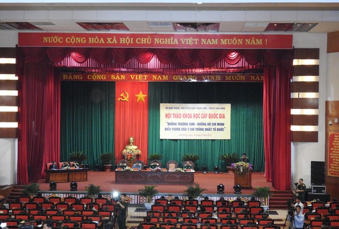 Hội thảo cấp quốc gia về Đường Trường Sơn - Đường Hồ Chí Minh Toàn cảnh buổi hội thảo