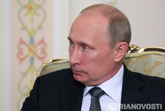Tổng thống Nga Putin tới Trung Quốc Tổng thống Nga Vladimir Putin. Ảnh: RIA Novosti