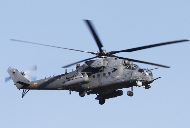 Nga lộ thời điểm giao trực thăng chiến đấu cho Pakistan Trực thăng chiến đấu đa năng Mi-35M. Ảnh: Tass