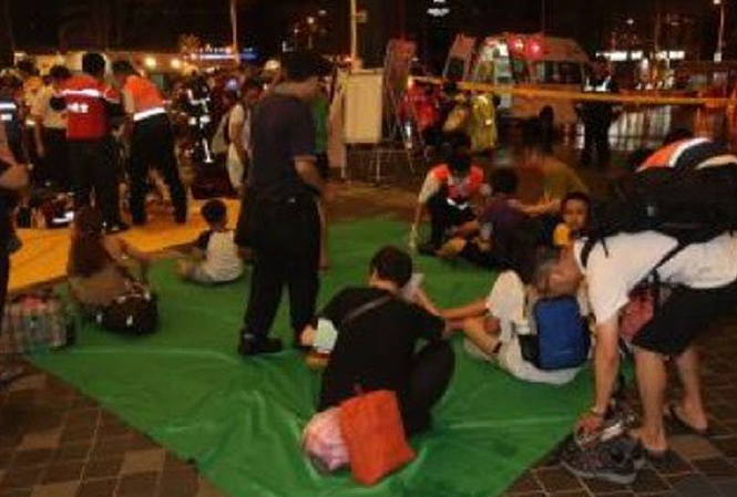 Nổ lớn trên tàu điện ngầm, hàng chục người bị thương Ảnh: CCTV News