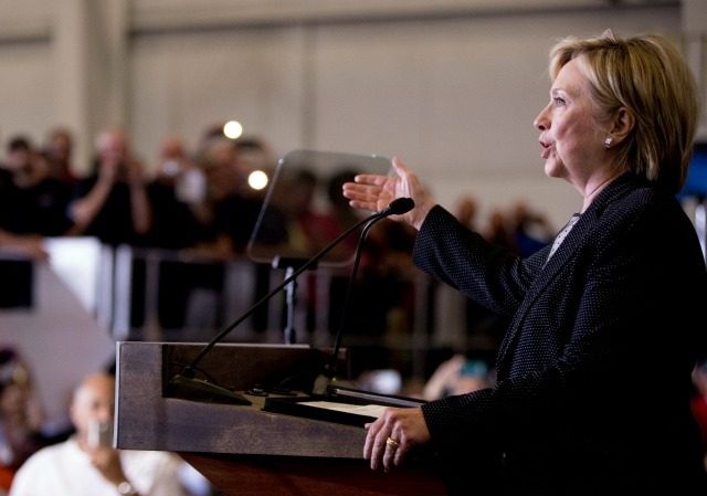 Ứng viên tổng thống Mỹ Hillary Clinton phản đối TPP Ứng viên tổng thống Mỹ Hillary Clinton phản đối TPP. Ảnh: AP