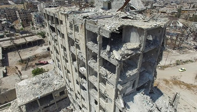 Tướng Mỹ tuyên bố bảo vệ lực lượng đặc biệt ở Syria Xung đột tàn phá Syria. Ảnh: RIA Novosti