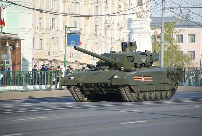 Thông số kỹ thuật của T-14 Armata trên cơ xe tăng Mỹ, Israel Ảnh: Bộ Quốc phòng Nga