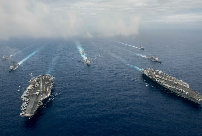 Mỹ chi 8 tỷ USD cho chiến lược ‘xoay trục’ châu Á – Thái Bình Dương Ảnh: US Navy