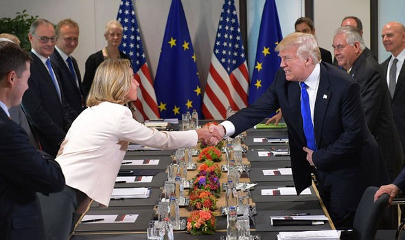 Căng thẳng chờ Tổng thống Donald Trump và phần còn lại của G7 Ảnh: AFP