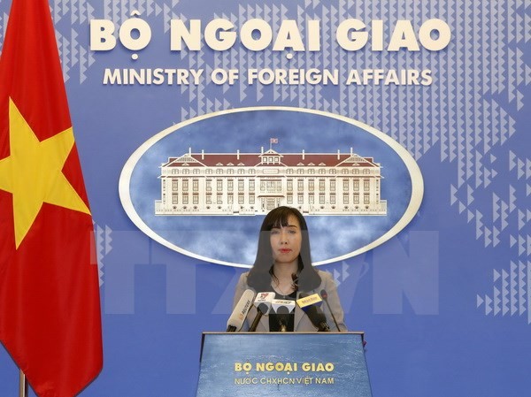 Việt Nam phản đối Đài Loan diễn tập bắn đạn thật ở Trường Sa Người phát ngôn Bộ Ngoại giao Lê Thị Thu Hằng. (Ảnh: Văn Điệp/TTXVN)