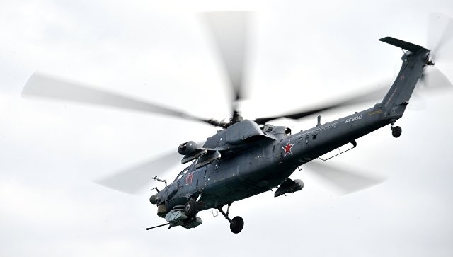 ‘Thợ săn đêm’ Mi-28 Nga hạ cánh khẩn cấp tại Syria Ảnh: RIA Novosti