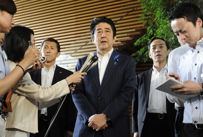 Ông Shinzo Abe được bầu lại làm Thủ tướng Nhật Bản Ảnh: CNN