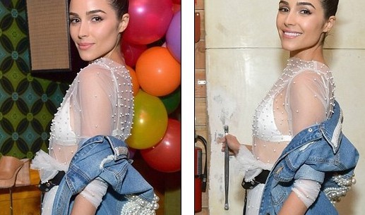 Hoa hậu Olivia Culpo gây xôn xao khi diện váy xuyên thấu lộ nội y Hoa hậu Olivia Culpo gây xôn xao khi diện váy xuyên thấu lộ nội y