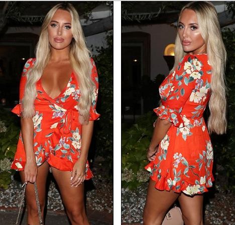 Amber Turner váy ngắn cũn, xẻ sâu siêu gợi cảm bên bạn trai Amber Turner váy ngắn cũn, xẻ sâu siêu gợi cảm bên bạn trai