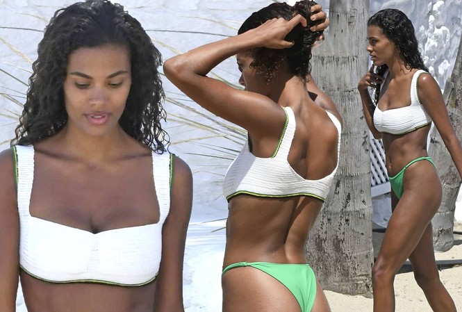 Mẫu 9x Tina Kunakey mặc bikini tôn 3 vòng 'nảy lửa' ở biển Mẫu 9x Tina Kunakey mặc bikini tôn 3 vòng 'nảy lửa' ở biển