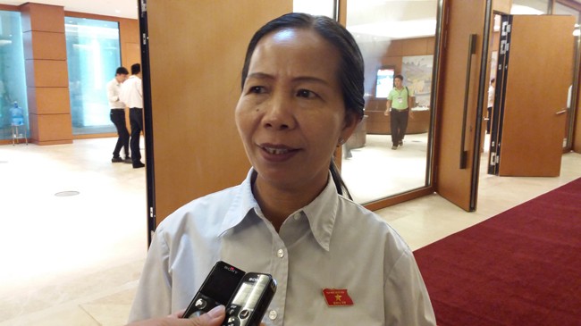 “Dù chỉ một vụ oan, sai, chúng tôi cũng thấy rất đau” ĐBQH Trịnh Thị Thanh Bình - Chánh án TAND tỉnh Bến Tre. Ảnh: Thành Nam.