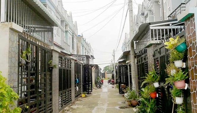 UBND huyện 'bật đèn xanh' phá nát quy hoạch? Một khu dân cư phân nền tại huyện Hóc Môn.