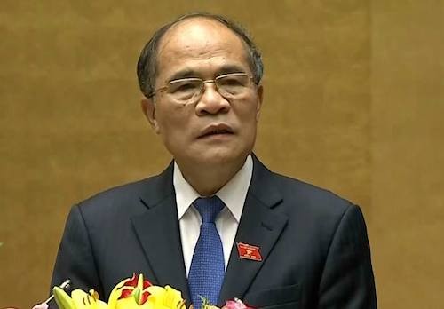 'Ngồi vai nào cũng phải làm vì dân' Chủ tịch Quốc hội Nguyễn Sinh Hùng. Ảnh: Vnexpress