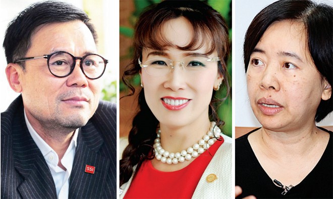 Những cái tên Việt trong Hồ sơ Panama: Ba doanh nhân chủ động lên tiếng Từ trái qua phải: Ông Nguyễn Duy Hưng (SSI), bà Nguyễn Thị Phương Thảo (Vietjet Air), bà Đàm Bích Thủy (ANZ). Ảnh: PV.