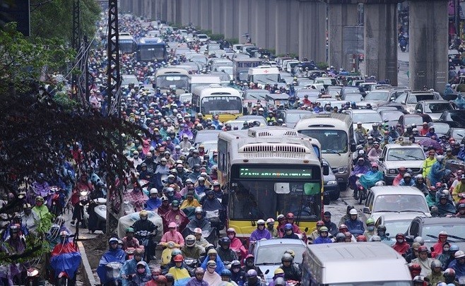 Đến năm 2030 mới cấm được xe máy vào nội đô Ảnh minh họa