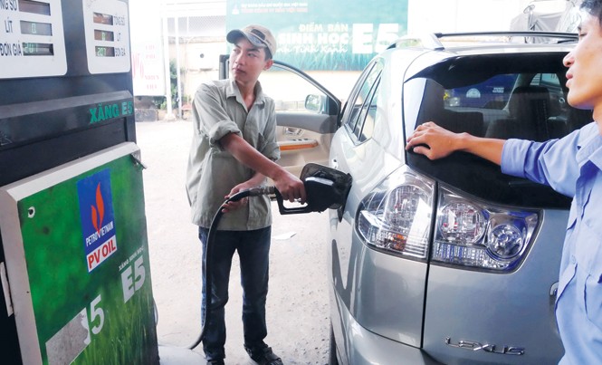 Triển khai đại trà xăng sinh học: Băn khoăn! Theo đại diện nhiều doanh nghiệp xăng dầu đầu mối, cần nhiều cơ chế hơn nữa mới khuyến khích doanh nghiệp và người dân sử dụng xăng E5. Ảnh: Hồng Vĩnh.