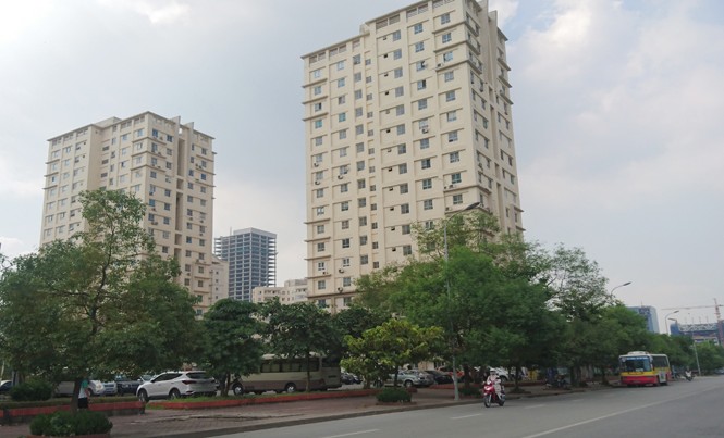 Dân kêu trời với chung cư tái định cư Nhiều chung cư tái định cư không có phòng sinh hoạt cộng đồng như quy định. Ảnh: Như Ý.